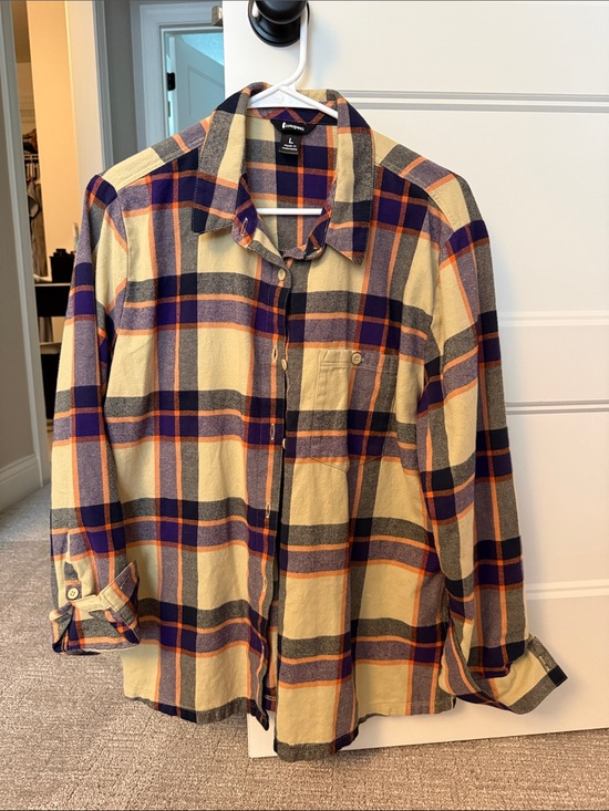 cotopaxi Tops - cotopaxi Yellow, Navy & Orange Plaid Button-Down Shirt